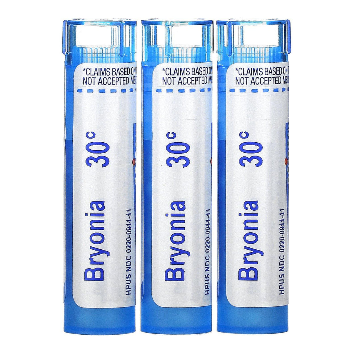 Boiron, Bryonia, Pain Relief, Meltaway Pellets, 30C, 3 Tubes, 80 Pellets Each - Supply Center USA