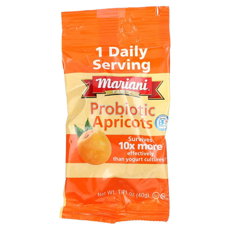 Mariani Dried Fruit, Probiotic Apricots, 7 Packs, 1.41 oz (40 g) Each - Supply Center USA