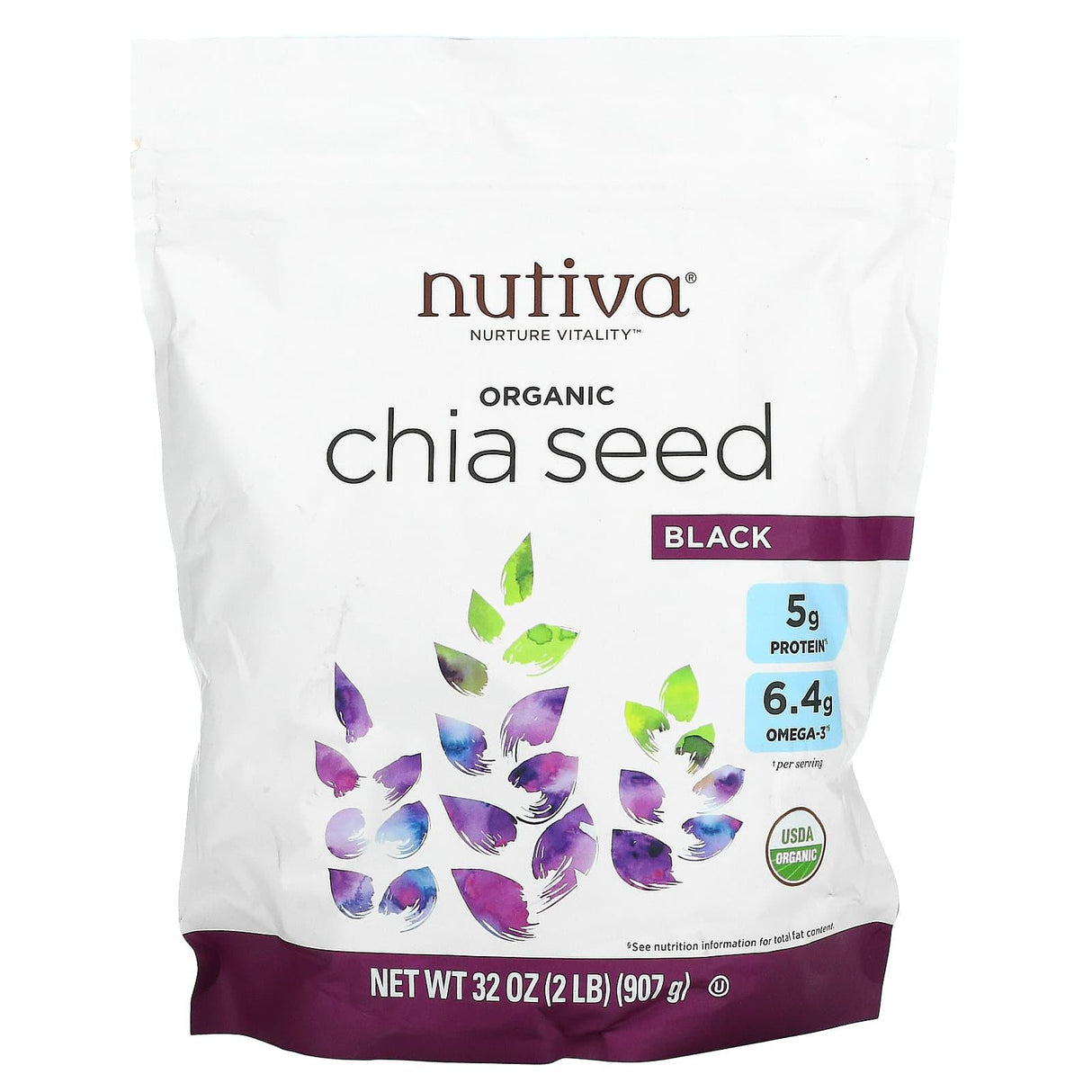 Nutiva, Organic Chia Seeds, 6 oz (170 g) - Supply Center USA