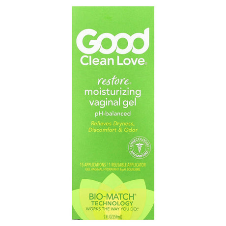 Good Clean Love, Restore®, Moisturizing Vaginal Gel, 2 fl oz (59 ml) - Supply Center USA