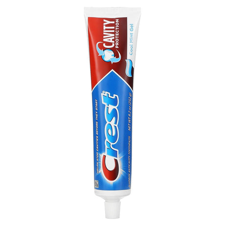 Crest, Cavity Protection, Fluoride Toothpaste, Cool Mint Gel, 8.2 oz (232 g) - Supply Center USA