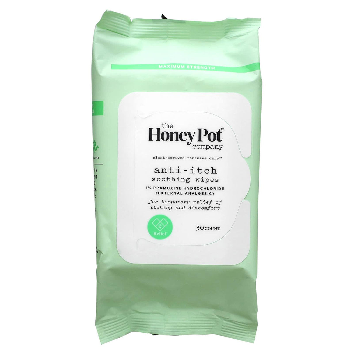 The Honey Pot Company, Bergamot Rose Wipes, 30 Count