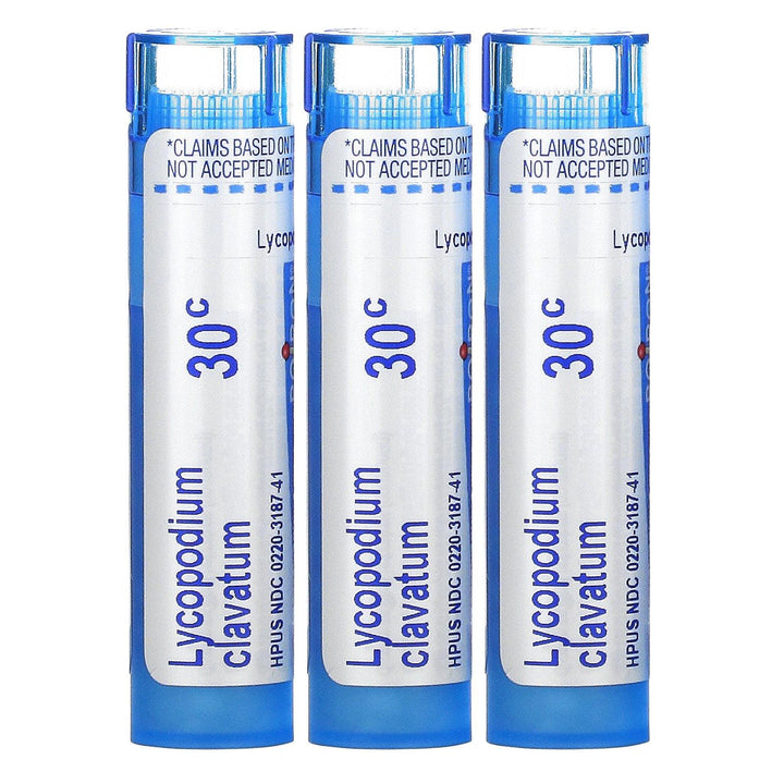 Boiron, Lycopodium, Bloating & Gas Relief, Meltaway Pellets, 30C, 3 Tubes, 80 Pellets Each - HealthCentralUSA