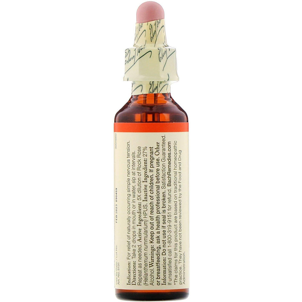 Bach, Original Flower Remedies, Rock Rose, 0.7 fl oz (20 ml) - HealthCentralUSA