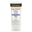 Neutrogena, Age Shield Face Sunscreen, SPF 70 , 3 fl oz (88 ml) - Supply Center USA