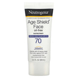 Neutrogena, Age Shield Face Sunscreen, SPF 70 , 3 fl oz (88 ml) - Supply Center USA