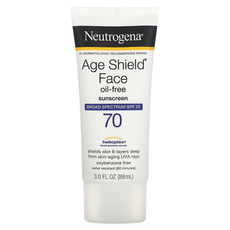 Neutrogena, Age Shield Face Sunscreen, SPF 70 , 3 fl oz (88 ml) - Supply Center USA