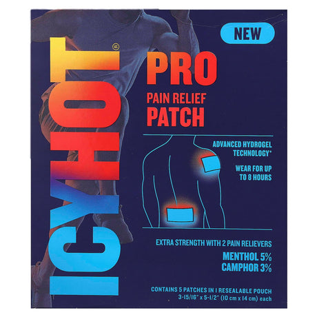 Icy Hot, Pro Pain Relief Patch , 5 Patches - Supply Center USA