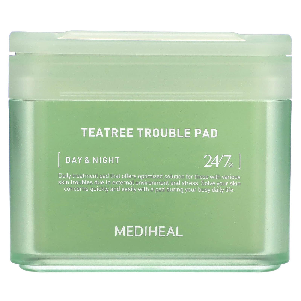 Mediheal, Tea Tree Trouble Pad, 100 Pads, 5.74 fl oz (100 ml) - Supply Center USA