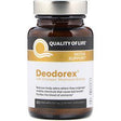 Quality of Life Labs, Deodorex, With Champex Mushroom Extract, 250 mg, 60 VegiCaps - Supply Center USA