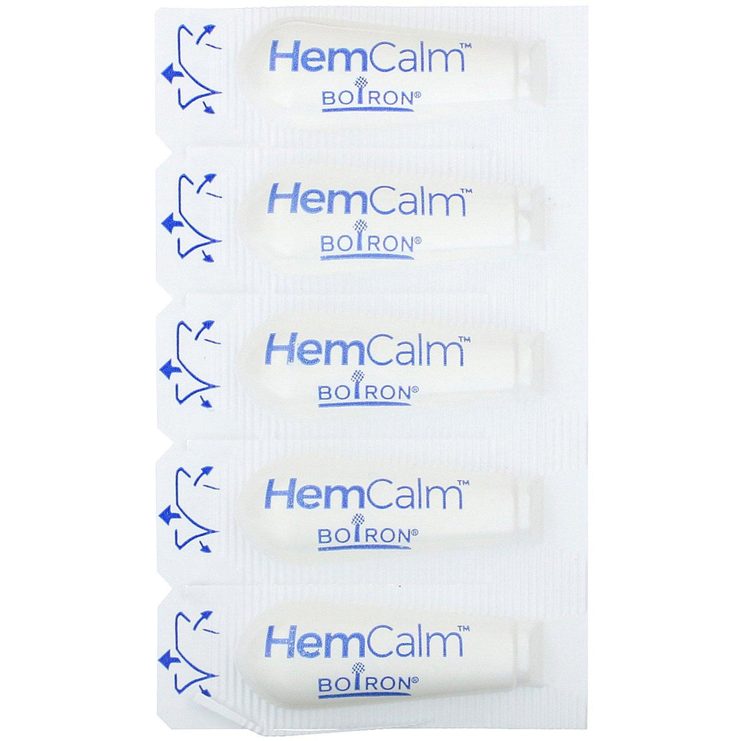 Boiron, HemCalm Suppositories, Hemorrhoid Relief, 10 Suppositories - HealthCentralUSA