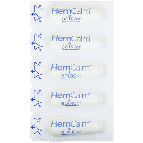 Boiron, HemCalm Suppositories, Hemorrhoid Relief, 10 Suppositories - Supply Center USA