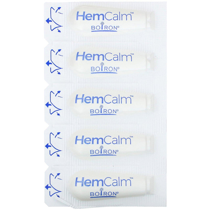 Boiron, HemCalm Suppositories, Hemorrhoid Relief, 10 Suppositories - HealthCentralUSA