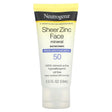 Neutrogena, Sheer Zinc Face Mineral Sunscreen, SPF 50 , 2 fl oz (59 ml) - Supply Center USA