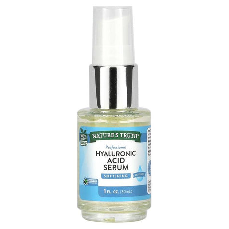 Nature's Truth, Hyaluronic Acid Serum, Unscented, 1 fl oz (30 ml) - Supply Center USA