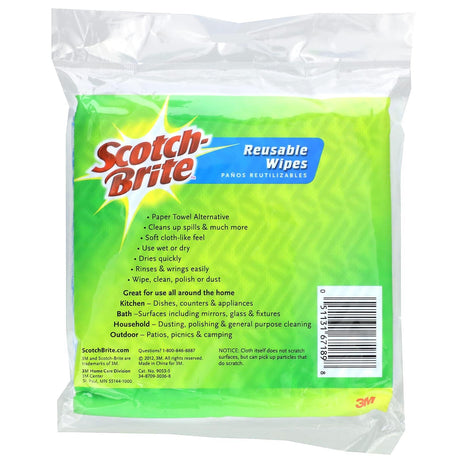 Scotch-Brite, Reusable Wipes, 5 Wipes - Supply Center USA