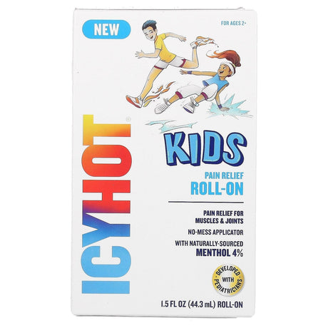 Icy Hot, Kids Pain Relief Roll-On, For Ages 2+, 1.5 fl oz (44.3 ml) - Supply Center USA