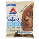 Atkins, Snack, Protein Cookies, Double Chocolate Chip, 4 Cookies, 1.38 oz (39 g) Each - Supply Center USA