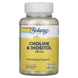 Solaray, Choline & Inositol, 250 mg, 100 VegCaps - Supply Center USA