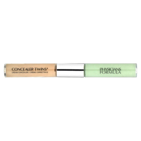 Physicians Formula, Concealer Twins Cream Concealer, Green/Light, 0.24 oz (6.8 g) - Supply Center USA