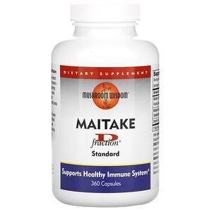 Mushroom Wisdom, Maitake D-Fraction, Standard, 360 Capsules - Supply Center USA