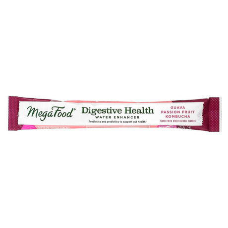 MegaFood, Digestive Health, Water Enhancer, Guava Passion Fruit Kombucha, 10 Packets, 0.21 oz (6 g) Each - Supply Center USA