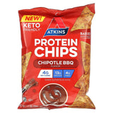 Atkins, Protein Chips, Chipotle BBQ, 8 Bags, 1.1 oz (32 g) Each - Supply Center USA