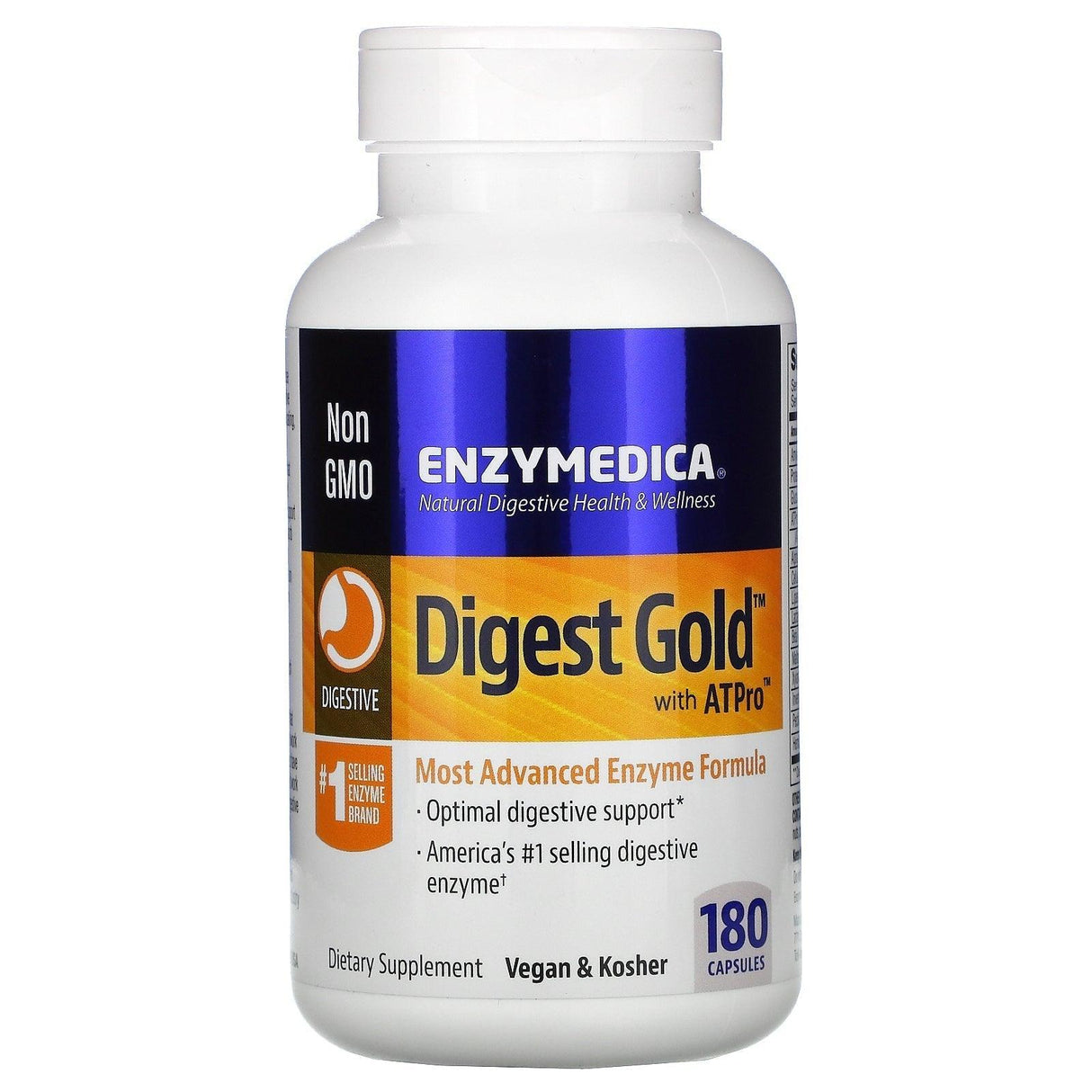 Enzymedica, Digest Gold with ATPro, 45 Capsules - Supply Center USA