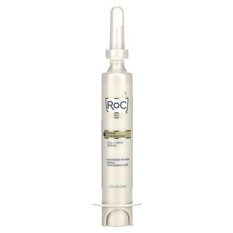 RoC, Derm Correxion, Fill + Treat Serum, Advanced Retinol & Triple Hyaluronic Acid, 0.5 fl oz (15 ml) - Supply Center USA