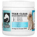 Paws & Pals, Tear Clear, Buildup Removing Wipes, For Dogs, 100 Wipes - Supply Center USA