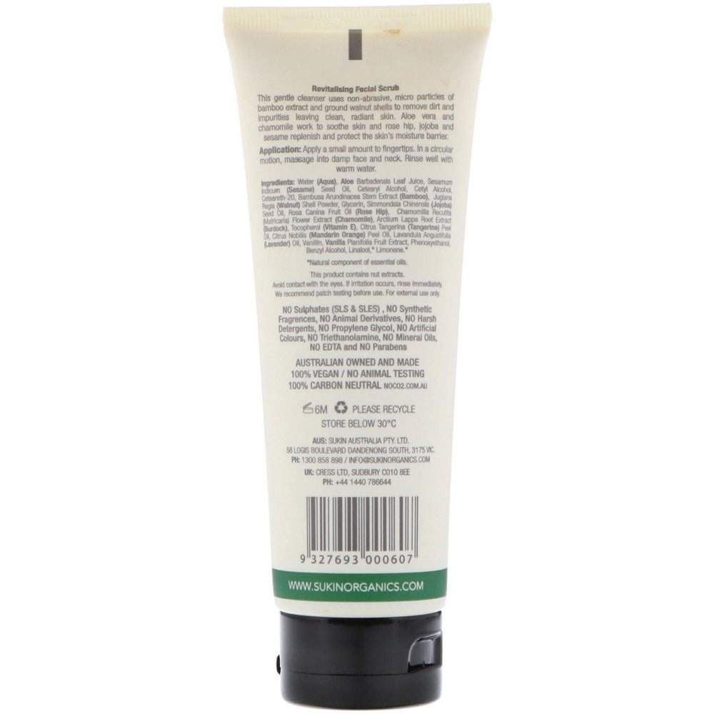 Sukin, Revitalising Facial Scrub, 4.23 fl oz (125 ml) - HealthCentralUSA