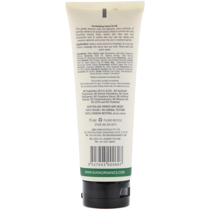 Sukin, Revitalising Facial Scrub, 4.23 fl oz (125 ml) - HealthCentralUSA