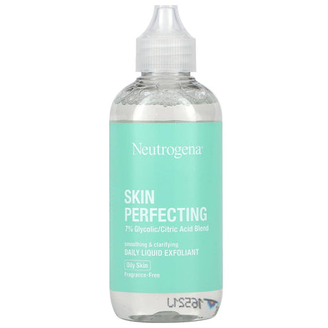 Neutrogena, Skin Perfecting, Daily Liquid Exfoliant, Oily Skin, Fragrance-Free, 4 fl oz (118 ml) - Supply Center USA