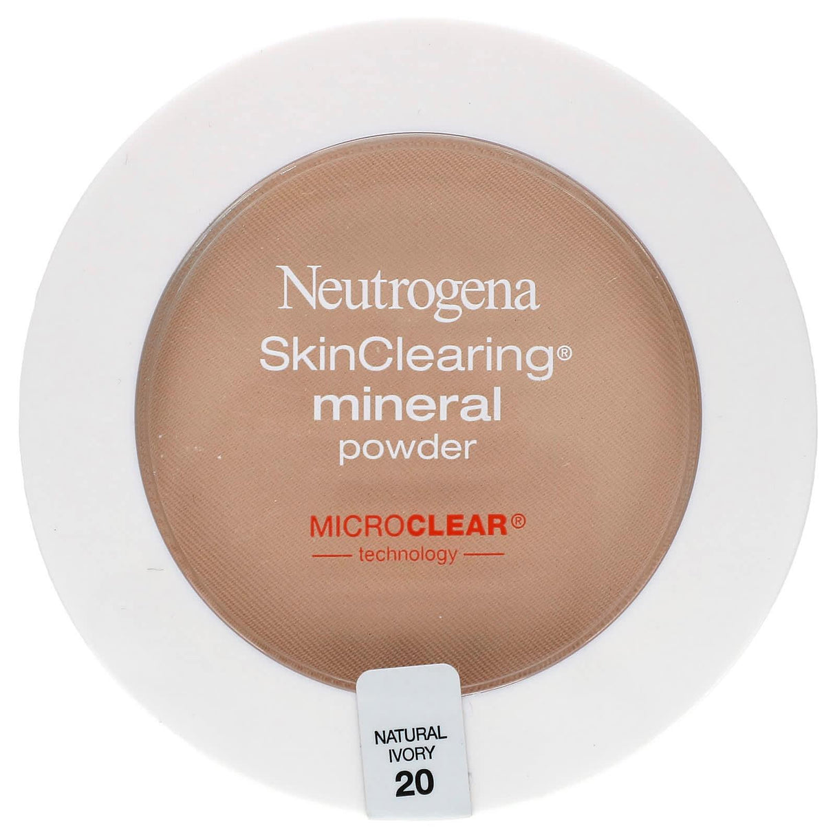 Neutrogena, SkinClearing Mineral Powder, Natural Ivory 20, 0.38 oz (11 g) - Supply Center USA