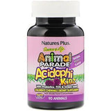 Nature's Plus, Source of Life, Animal Parade, AcidophiKidz, Children's Chewable, Natural Berry, 90 Animal-Shaped Tablets - Supply Center USA