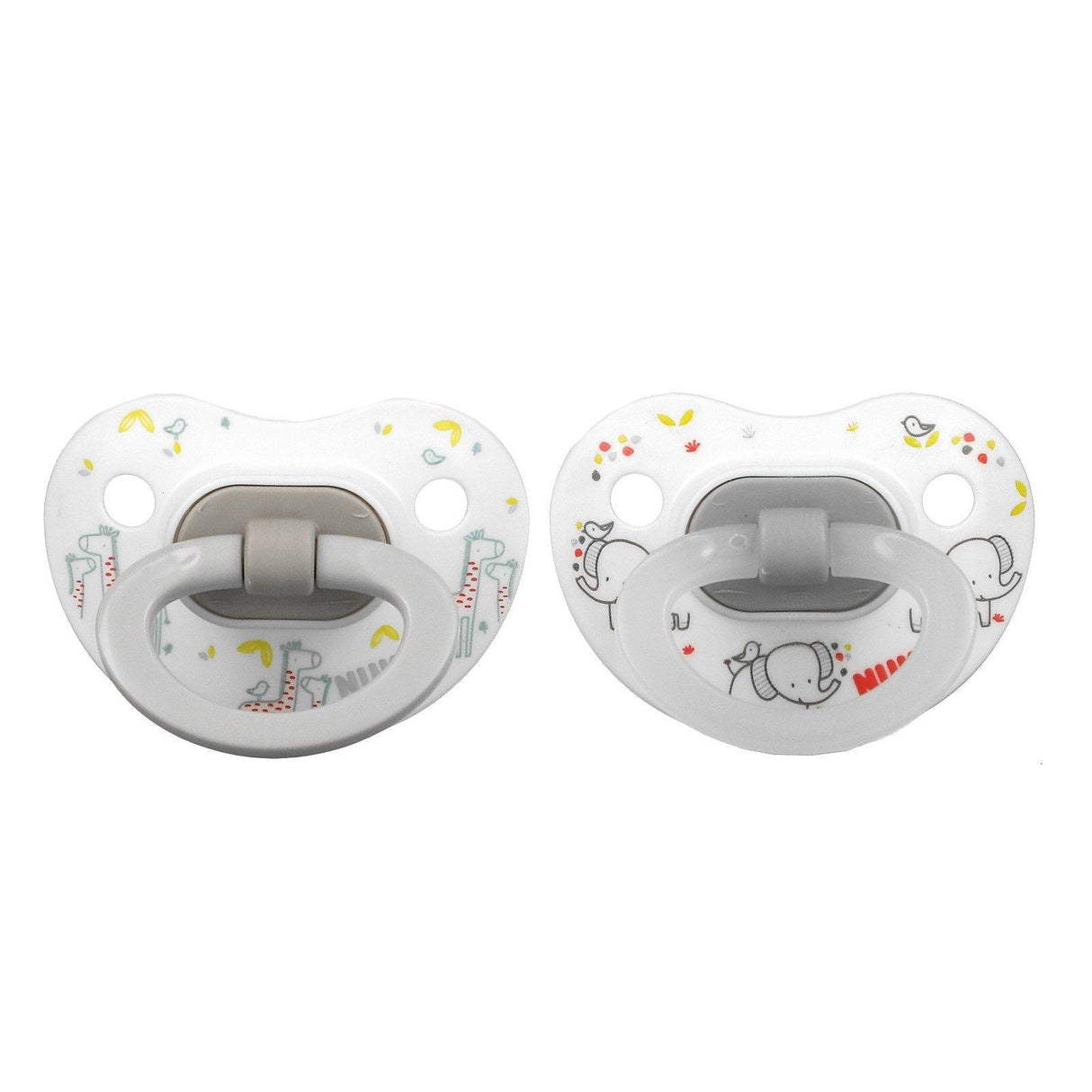 NUK, Orthodontic Pacifier Value Pack, Animals, 0-6 Months, 5 Pack - Supply Center USA