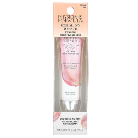 Physicians Formula, Rose All Day To Night Eye Cream, Rose, 0.5 oz (14.3 g) - Supply Center USA