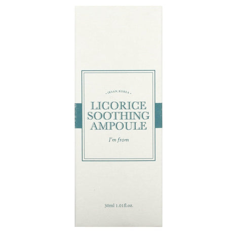 I'm From, Licorice Soothing Ampoule, 1.01 fl oz (30 ml) - Supply Center USA