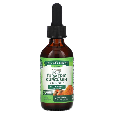 Nature's Truth, Advanced Liquid Turmeric Curcumin + Ginger, 2 fl oz (59 ml) - Supply Center USA