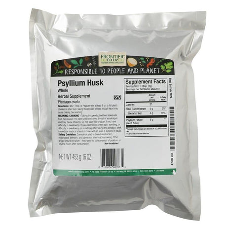 Frontier Co-op, Whole Psyllium Husk, 16 oz (453 g) - Supply Center USA