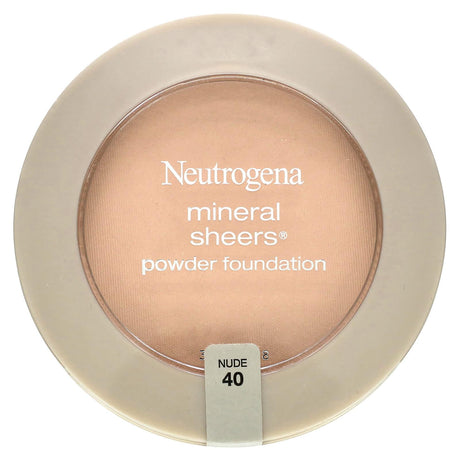 Neutrogena, Mineral Sheers, Powder Foundation, Nude 40, 0.34 oz (9.6 g) - Supply Center USA