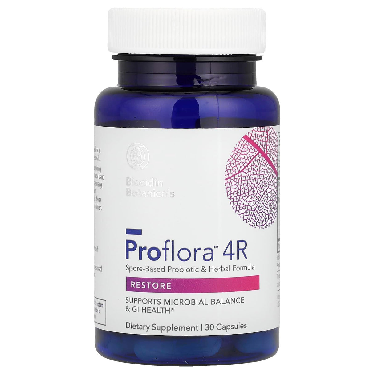 Biocidin Botanicals, Proflora™ 4R, Spore-Based Probiotic & Herbal Formula, 30 Capsules - Supply Center USA