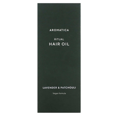 Aromatica, Ritual Hair Oil, Lavender & Patchouli, 1.6 fl oz (50 ml) - Supply Center USA