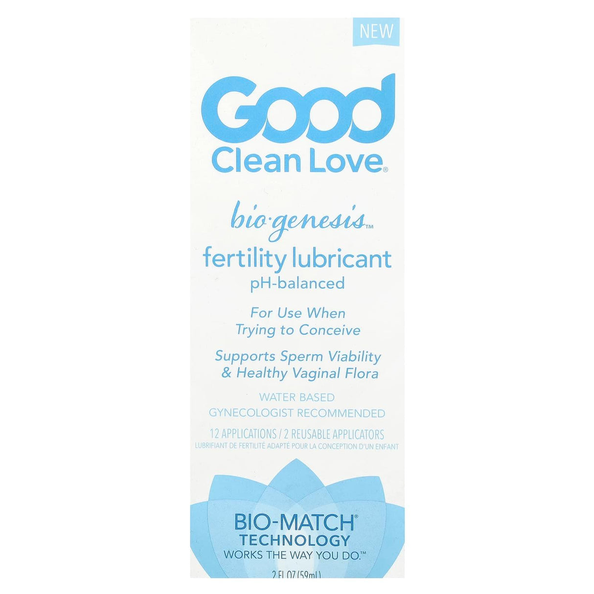 Good Clean Love, BioGenesis™, Fertility Lubricant, 2 fl oz (59 ml) - Supply Center USA