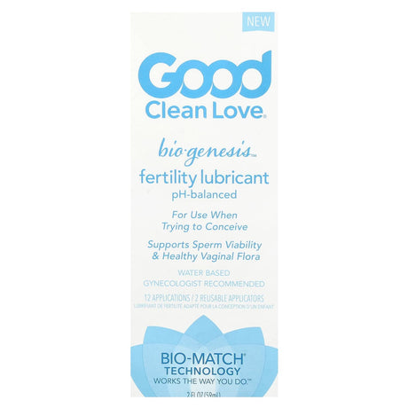 Good Clean Love, BioGenesis™, Fertility Lubricant, 2 fl oz (59 ml) - Supply Center USA