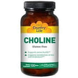 Country Life, Choline, 100 Tablets - Supply Center USA