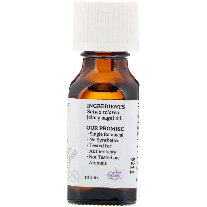 Aura Cacia, Pure Essential Oils, Clary Sage, .5 fl oz (15 ml) - HealthCentralUSA