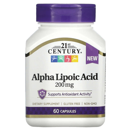 21st Century, Alpha Lipoic Acid, 200 mg, 60 Capsules - Supply Center USA