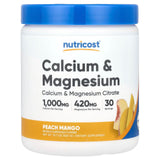 Nutricost, Calcium & Magnesium, Peach Mango, 10.7 oz (300 g) - Supply Center USA