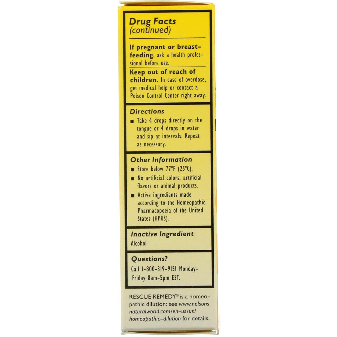 Bach, Original Flower Remedies, Rescue Remedy, Natural Stress Relief, 0.35 fl oz (10 ml) - HealthCentralUSA